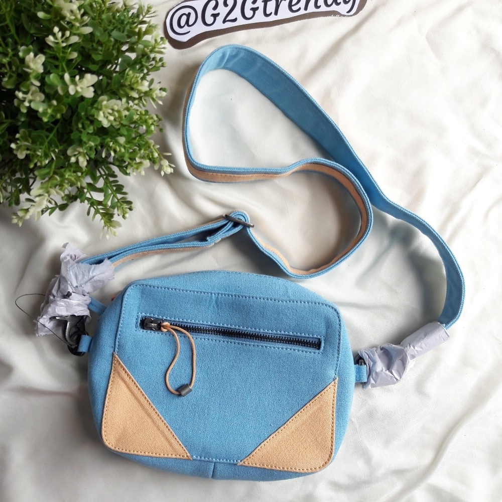 Free people canvass sling/crossbody bag